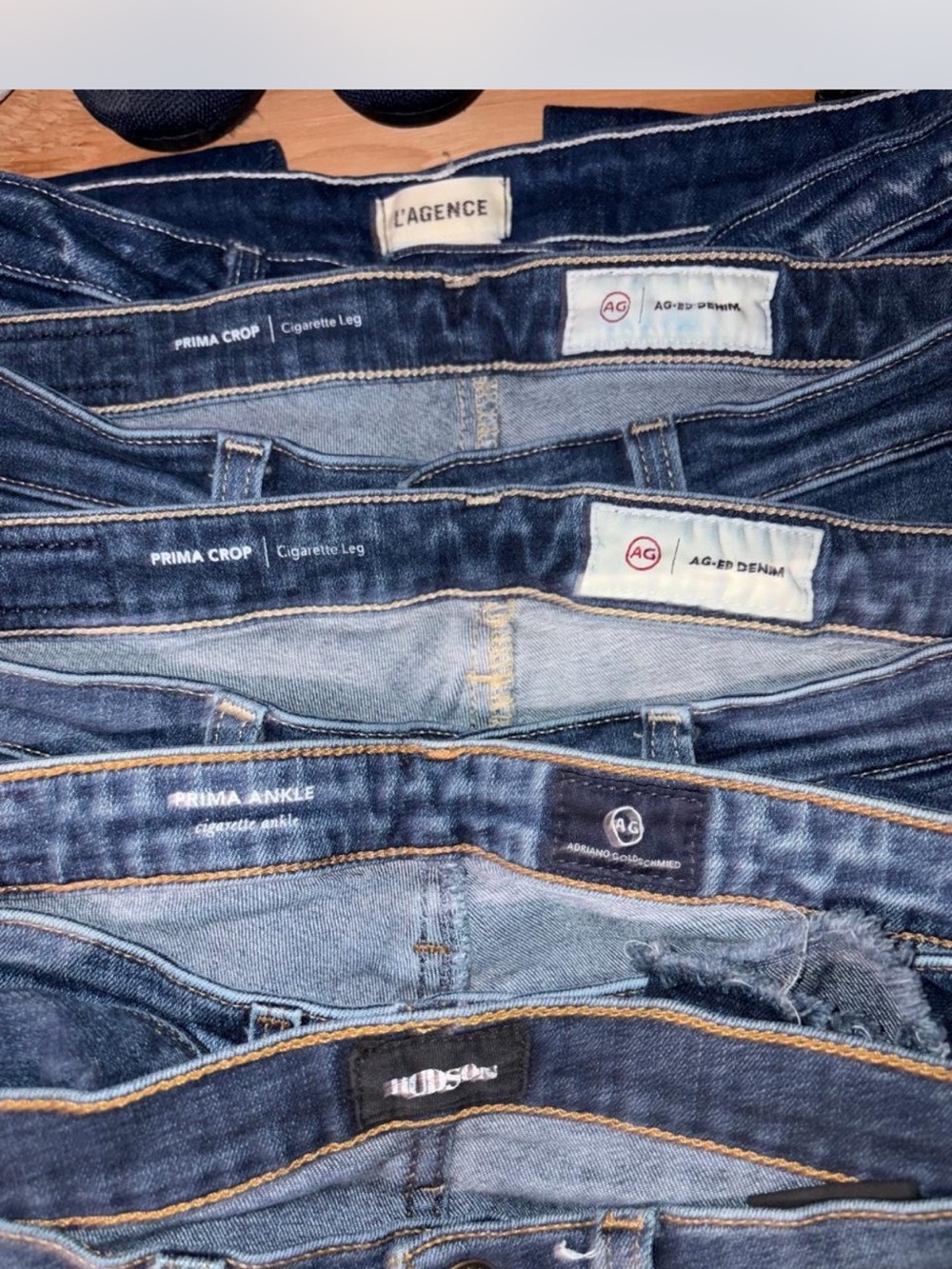 📦 5pc Premium Denim Reseller Box Lot | AG Adriano Goldschmied, Hudson, L'Agence